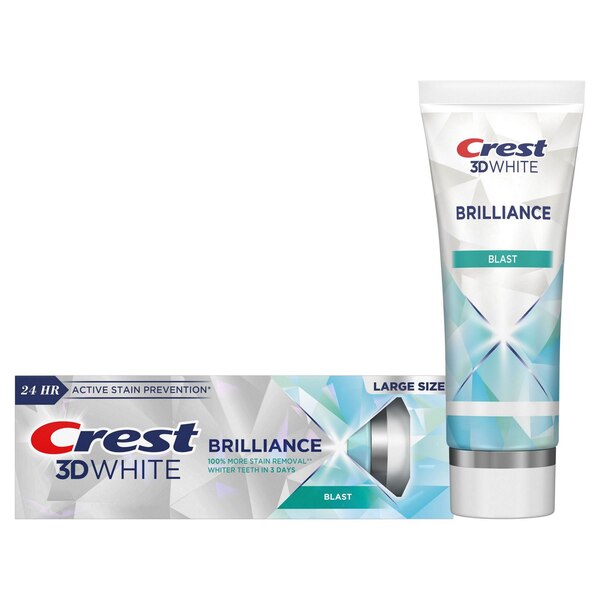 Crest 3D White Brilliance Toothpaste, Blast, 4.6 OZ