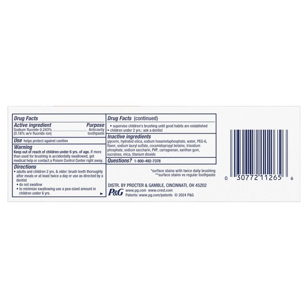 Crest 3D White Brilliance Toothpaste, Blast, 4.6 OZ