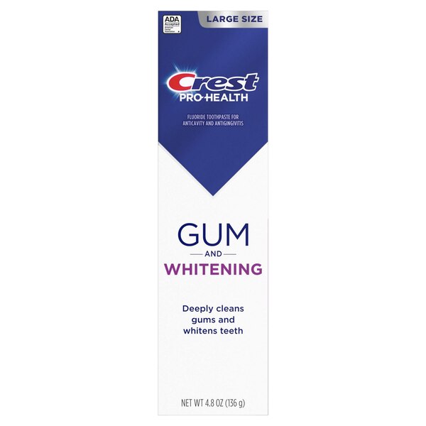 Crest Pro Health Gum Detoxify Toothpaste, Gentle Whitening, 4.8 OZ