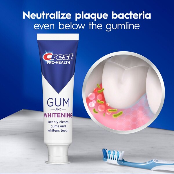 Crest Pro Health Gum Detoxify Toothpaste, Gentle Whitening, 4.8 OZ