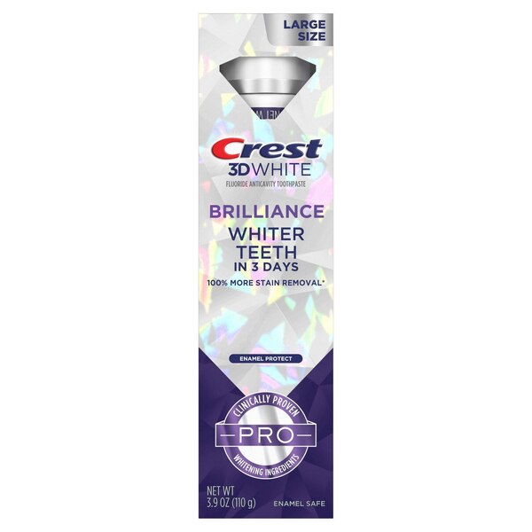 Crest 3D White Brilliance Enamel Protect Toothpaste, 3.9 OZ