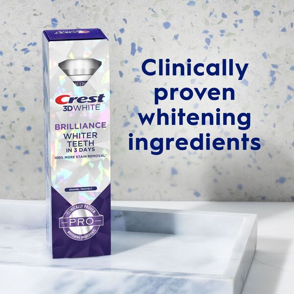 Crest 3D White Brilliance Enamel Protect Toothpaste, 3.9 OZ