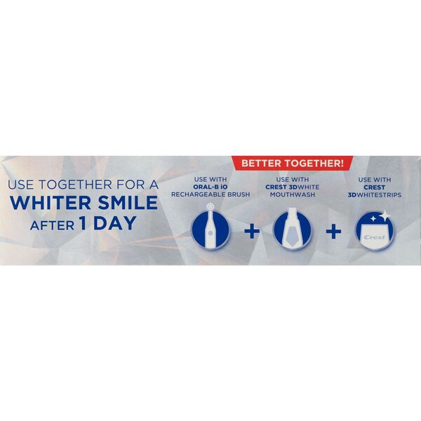 Crest 3D White Brilliance Toothpaste, Charcoal Mint, 4.6 OZ