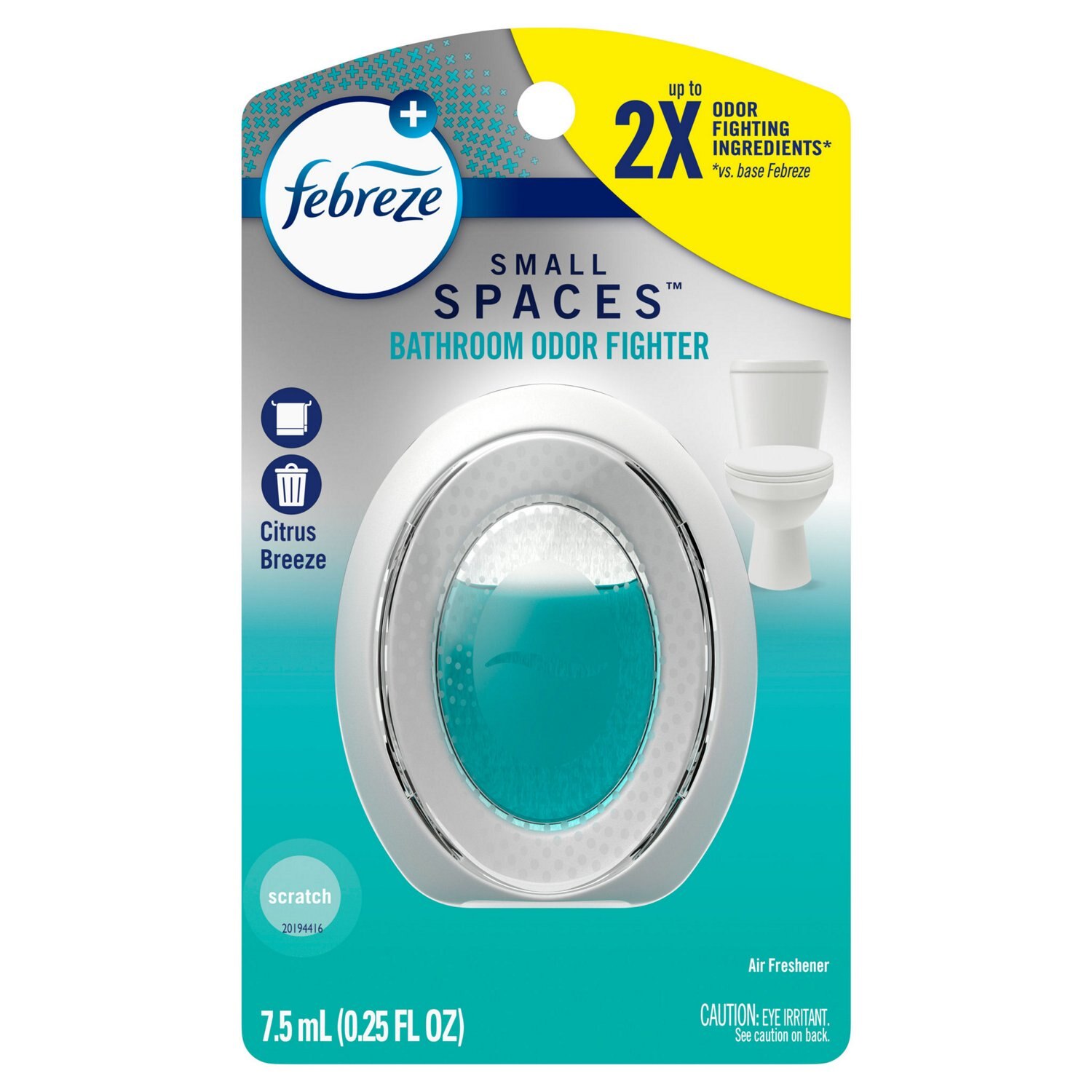 Febreze Small Spaces Air Freshener, Citrus Breeze Scent, 7.5 ml