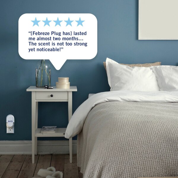 Febreze PLUG Refresh & Energize Air Freshener, Rejuvenating Water & Zesty Orange Blossom, 1 ct