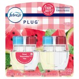 Febreze PLUG Air Freshener Scented Oil Refill, Watermelon Vine Scent, 2 ct, thumbnail image