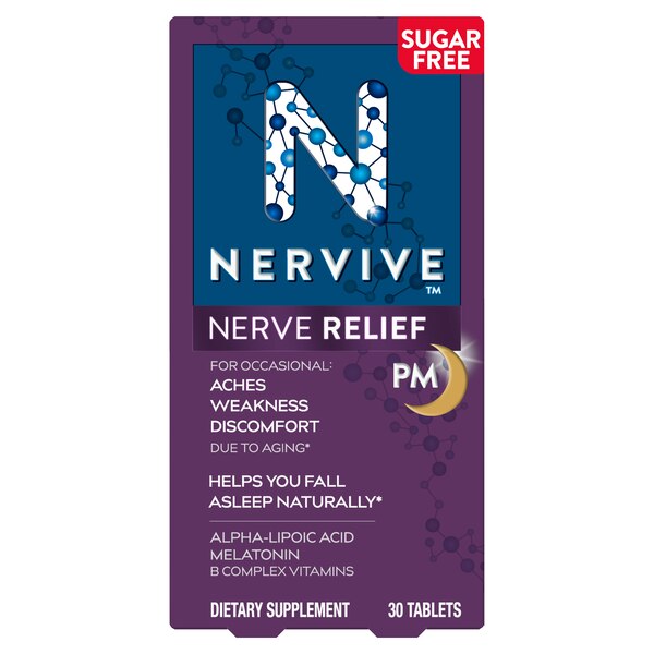 Nervive Nerve Relief PM with Alpha Lipoic Acid, 30 CT