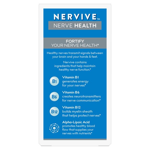 Nervive Nerve Health, with Alpha Lipoic Acid, 30 CT