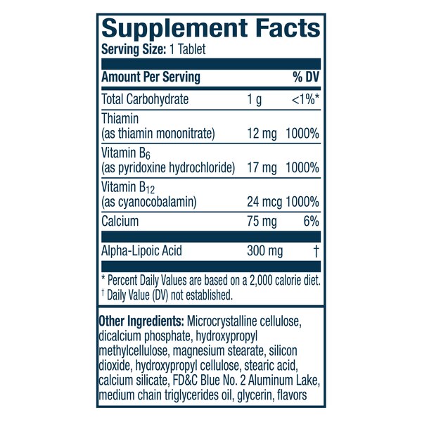 Nervive Nerve Health, with Alpha Lipoic Acid, 30 CT