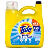 Tide Simply All-In-One HE Liquid Laundry Detergent, Refreshing Breeze Scent, 128 Loads, 168 oz, thumbnail image