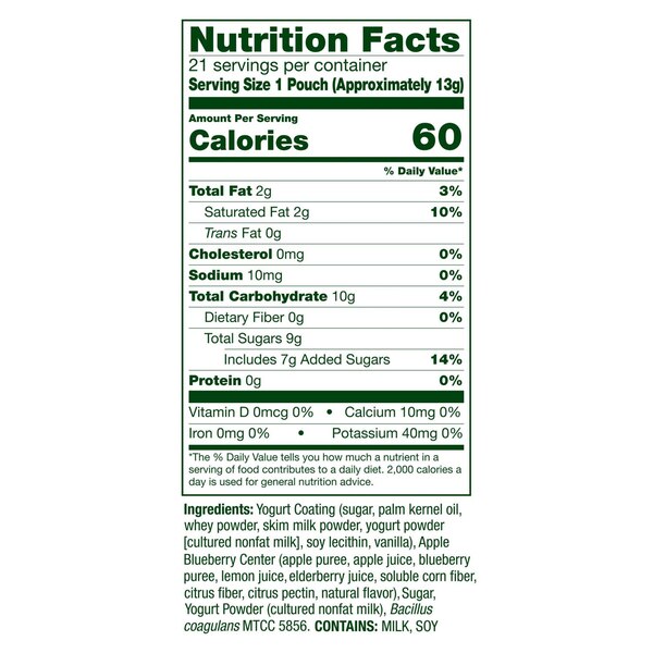 Align Yogurt Bites, Apple Blueberry, 21 CT