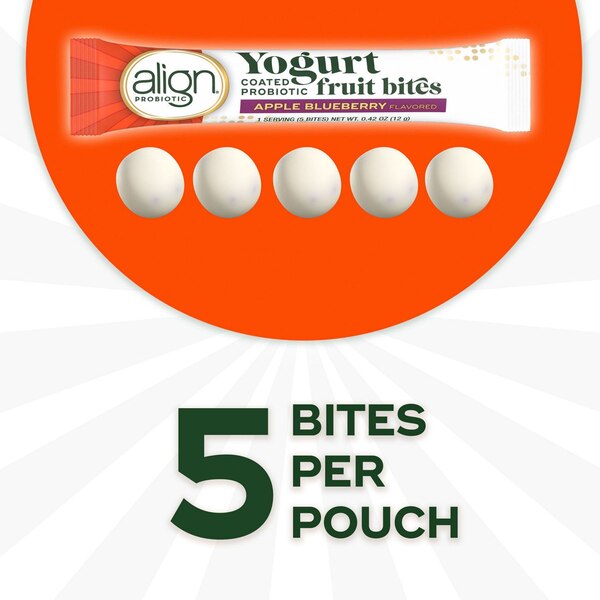 Align Yogurt Bites, Apple Blueberry, 21 CT