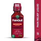 Vick's PainQuil Pain Relieving Liquid, Black Cherry, 12 OZ, thumbnail image