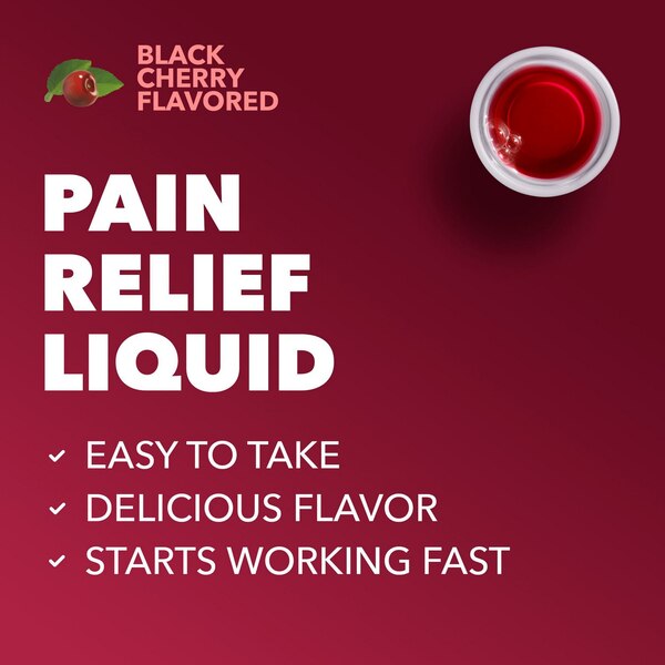 Vick's PainQuil Pain Relieving Liquid, Black Cherry, 12 OZ