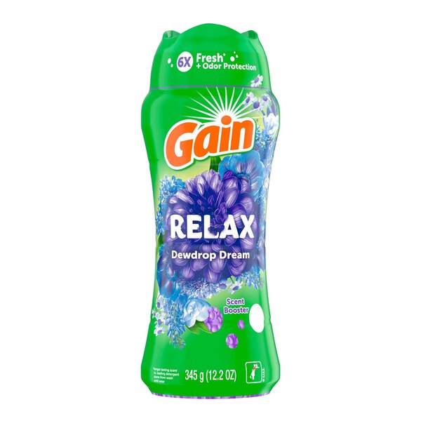 Gain Relax In-Wash Scent Booster Beads, Relax Dewdrop Dream Scent, 12.2 oz