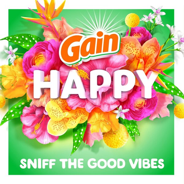 Gain In-Wash Scent Booster Beads, Happy Hibiscus Hula Scent, 12.2 oz