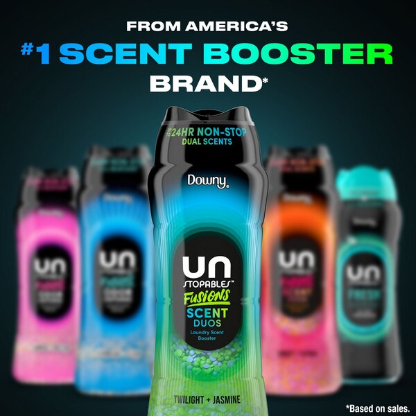 Downy Unstopables Fusions Scent Duos Laundry Scent Booster Beads, Twilight & Jasmine Scent, 6.9 oz