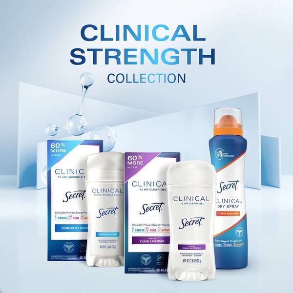 Secret Clinical Dry Antiperspirant Spray, Completely Clean, 3.8 OZ
