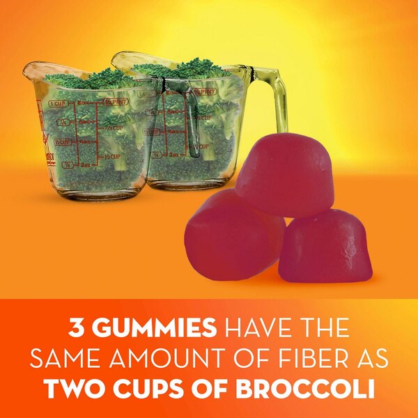 Metamucil Fiber Supplement Gummies Plus Vitamins C, D, & B12, 72 CT