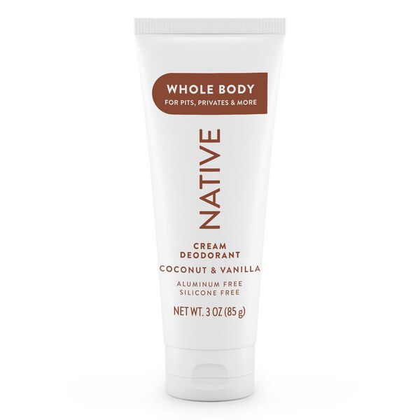 Native Whole Body Deodorant Cream, Coconut & Vanilla, 3 OZ