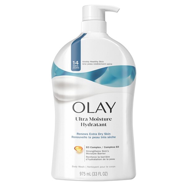 Olay Ultra Moisture Body Wash For Extra Dry Skin, with B3 Complex, 33 oz