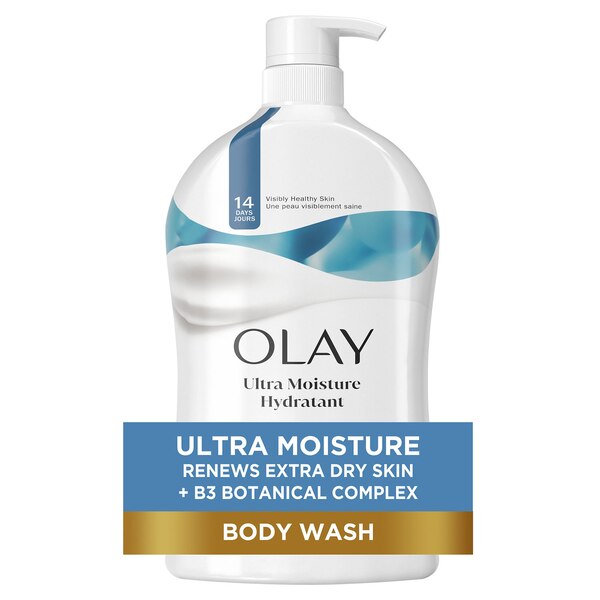 Olay Ultra Moisture Body Wash For Extra Dry Skin, with B3 Complex, 33 oz