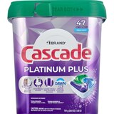 Cascade Fresh Platinum Plus ActionPacs Dishwasher Detergent, Fresh Scent, 47 ct, thumbnail image
