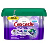 Cascade Platinum Plus Dishwasher Detergent Pacs, Fresh Scent, 26 ct, thumbnail image