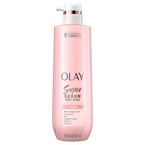Olay Super Serum Body Wash For Normal Skin, 18.5 oz