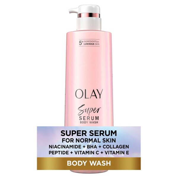 Olay Super Serum Body Wash For Normal Skin, 18.5 oz