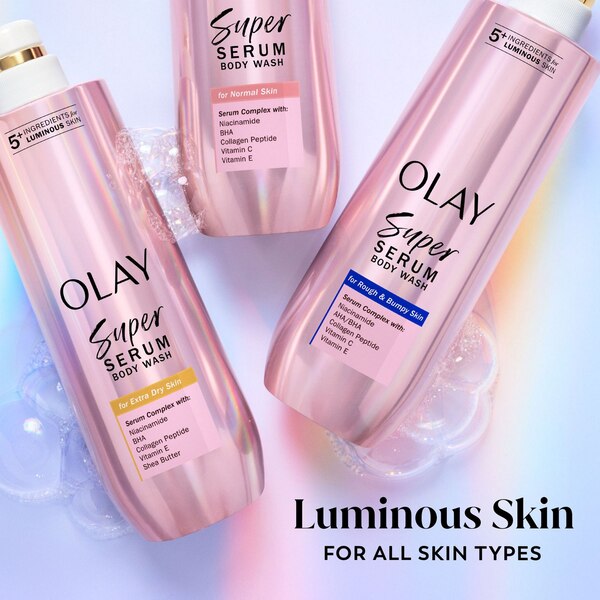 Olay Super Serum Body Wash For Normal Skin, 18.5 oz