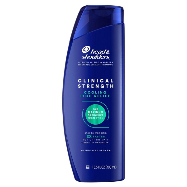 Head & Shoulders Clinical Strength Dandruff Defense Intensive Itch Relief Shampoo, 13.5 OZ