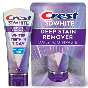 Crest 3D White Brilliance Deep Stain Remover Daily Toothpaste, Dazzling Mint