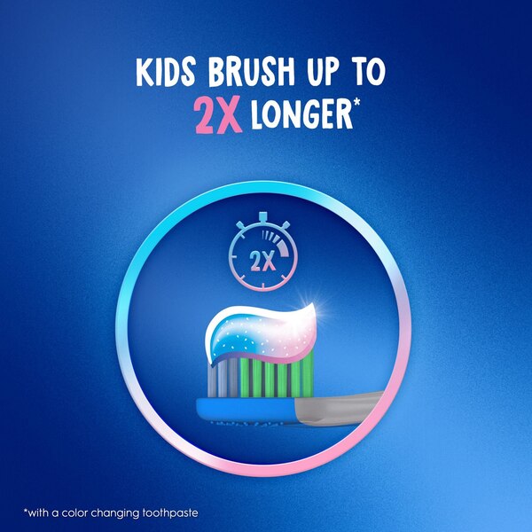 Crest Kids Advanced Fluoride Anticavity Color Changing Toothpaste, Ages 3+, Strawberry, 4.2 OZ