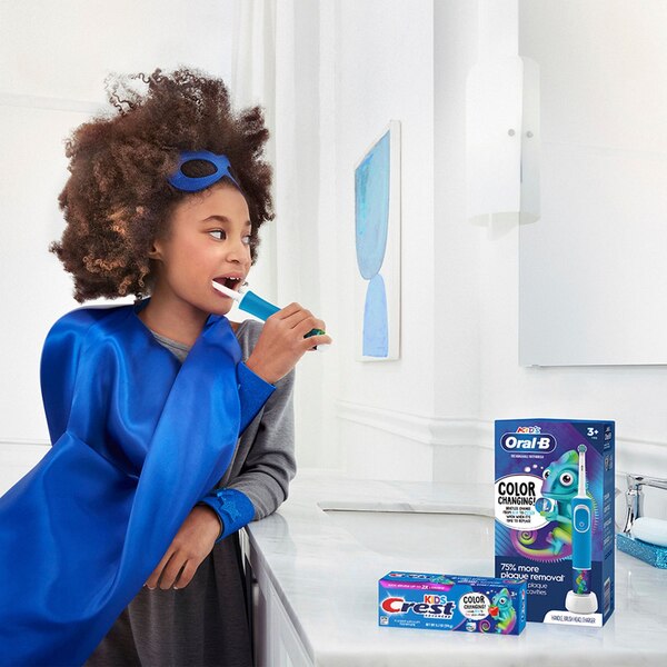 Crest Kids Advanced Fluoride Anticavity Color Changing Toothpaste, Ages 3+, Strawberry, 4.2 OZ