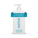 Native 2-in-1 Moisturizing Shampoo & Conditioner, Ocean & Timber, 16 OZ, thumbnail image