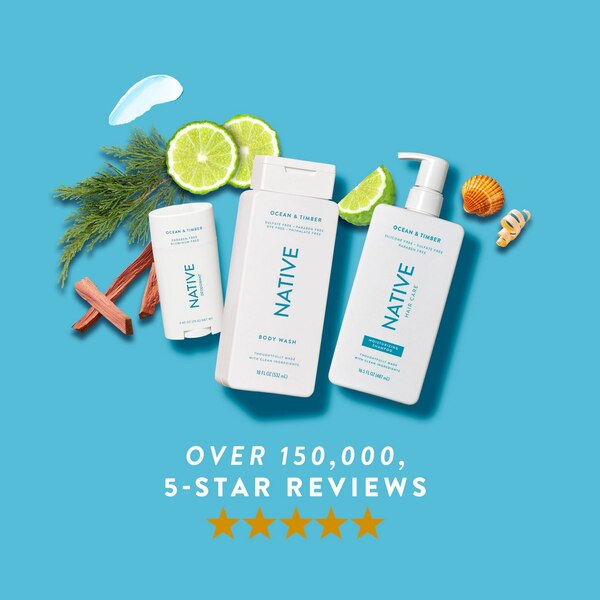 Native 2-in-1 Moisturizing Shampoo & Conditioner, Ocean & Timber, 16 OZ