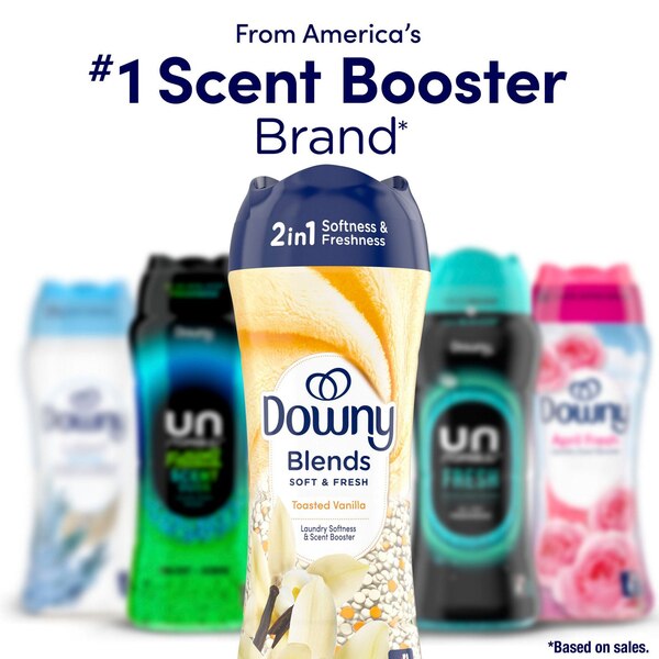 Downy Comfy Cozy In-Wash Scent Booster Beads, Toasted Vanilla Scent, 5.9 oz