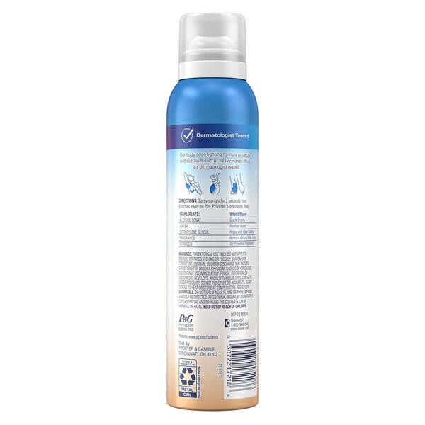 Secret Whole Body Spray, Almond Milk & Honey, 3.5 OZ
