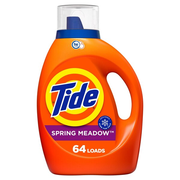 Tide Liquid Laundry Detergent, Spring Meadow Scent, 84 oz