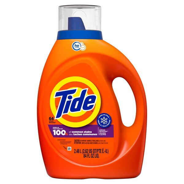 Tide Liquid Laundry Detergent, Spring Meadow Scent, 84 oz