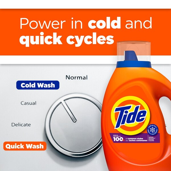 Tide Liquid Laundry Detergent, Spring Meadow Scent, 84 oz