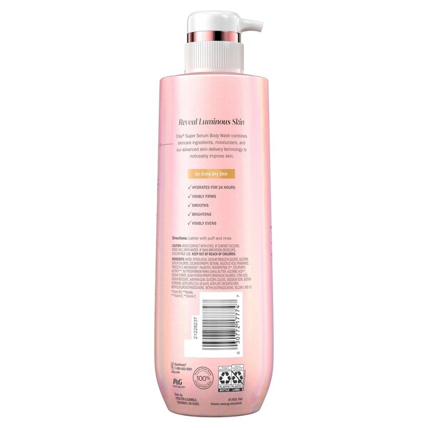 Olay Super Serum Body Wash For Extra Dry Skin, 18.5 oz