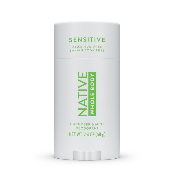 Native Sensitive Whole Body Deo Stick, Cucumber & Mint 2.4 OZ