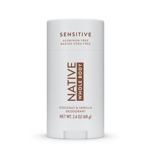 Native Sensitive Whole Body Deodorant, Coconut & Vanilla, 2.4 OZ