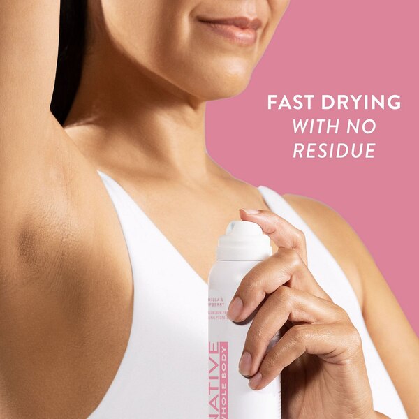 Native Whole Body Spray Deodorant, Vanilla & Raspberry, 3.5 OZ