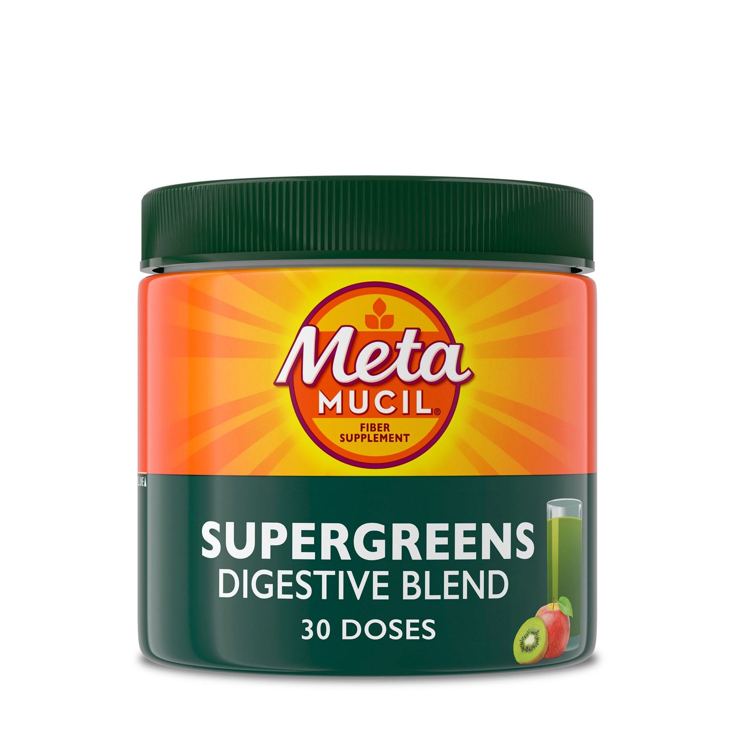 Metamucil Greens SuperFood Powder Fiber Supplement, 30 servings
