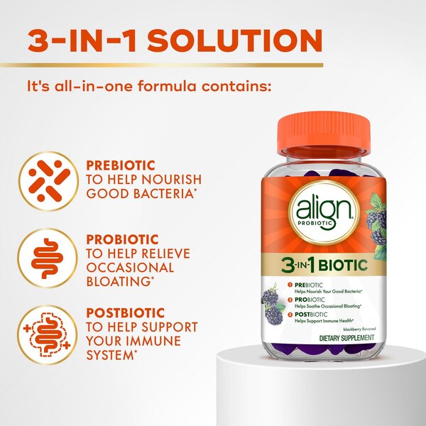 Align 3-in-1 Biotic Gummy, 50 CT