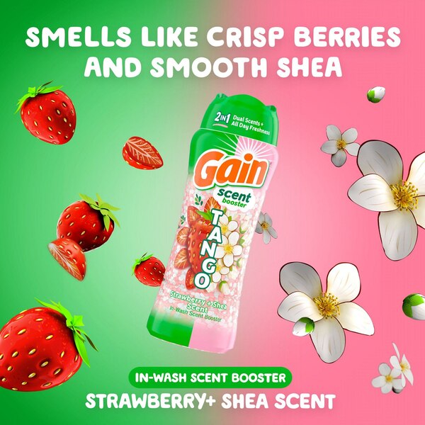 Gain Tango In-Wash Scent Booster Beads, Strawberry & Shea Scent, 21.1 oz