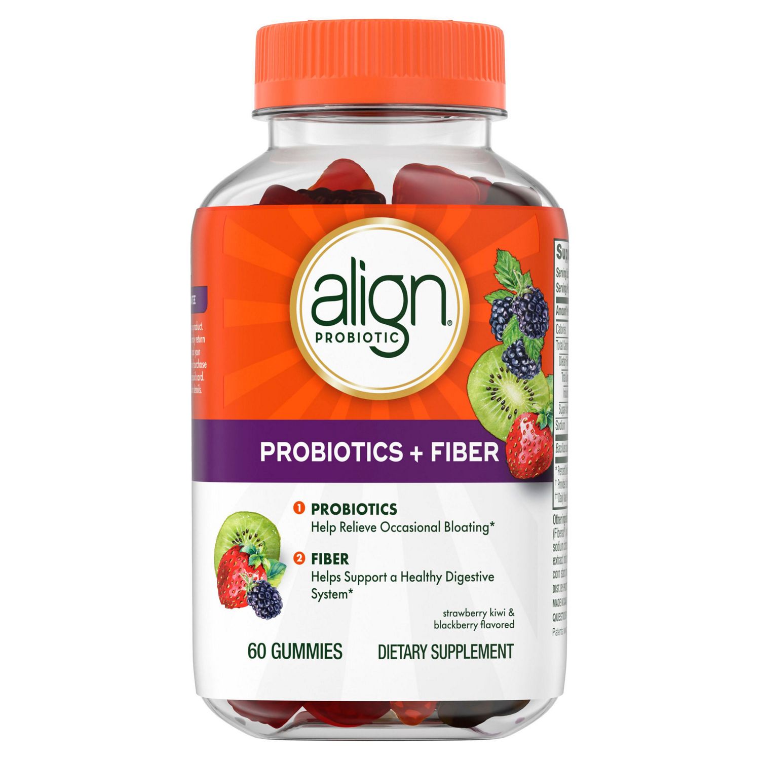 Align Bloating Relief Plus Fiber, 60 CT